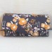 Complementos - Billetero de flor mostaza en tela japonesa