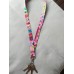 Complementos - Porta llaves de cuello surf rosa
